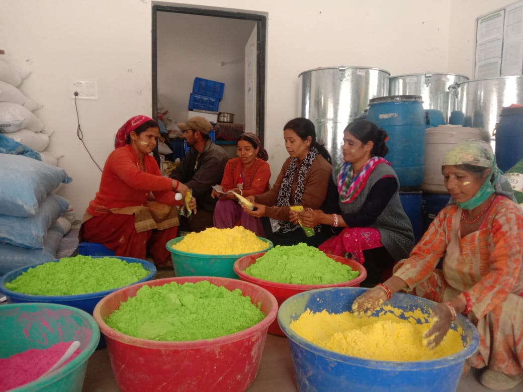 Herbal colours making grouth centre khyarsi (2)